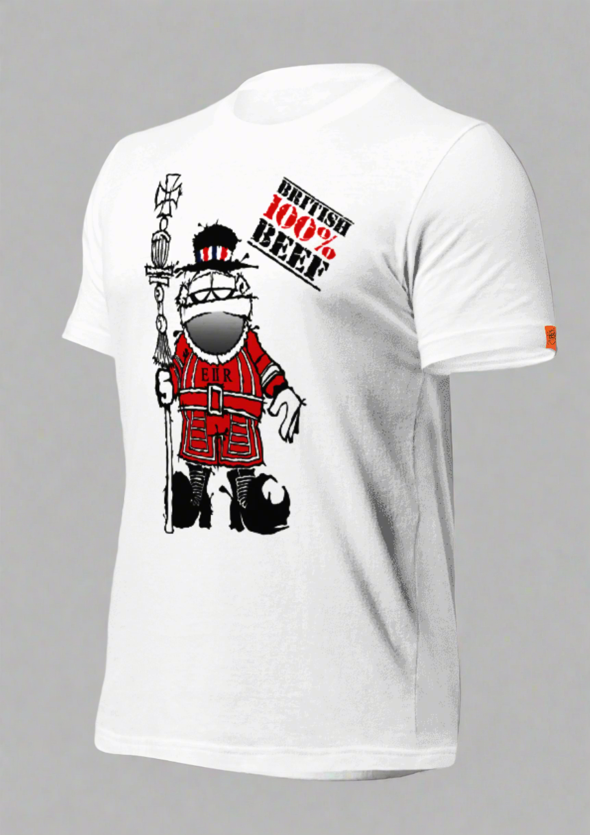 '100% BRITISH BEEFEATER' BLLUdog S3PM TEE